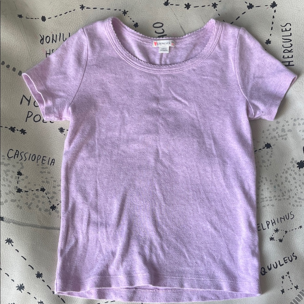 Crewcuts Kids Lavender Short Sleeve Tee